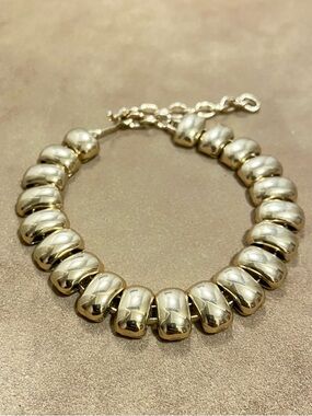 Classic Gold Chunky Bead Bracelet